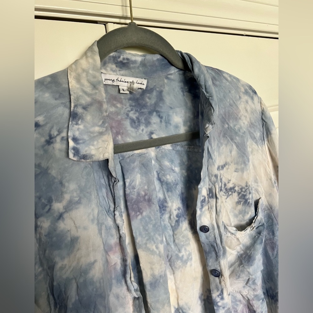 Young, Fabulous & Broke Boyfriend Button down. Large. - Picture 3 of 5
